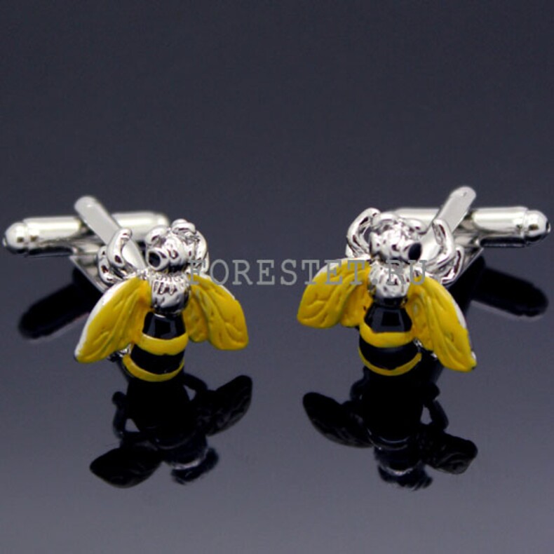 Запонки в форме пчелы unisex (Арт. 5375)